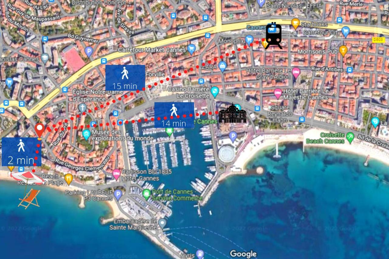 Le Dol - 150M Plages - Suquet - Verriere Cote D'Azur Cannes Luaran gambar